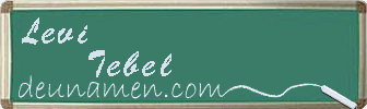 Levi Tebel Visitenkarte